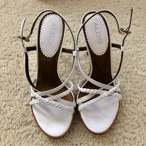 ALDO Women's Ankle Strap High Heels Open Toe Sandals